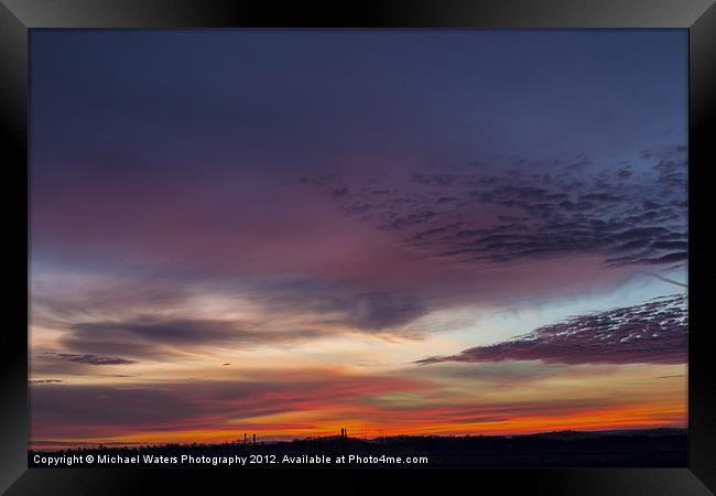 Last 2012 Sunrise Framed Print by Michael Waters Photography