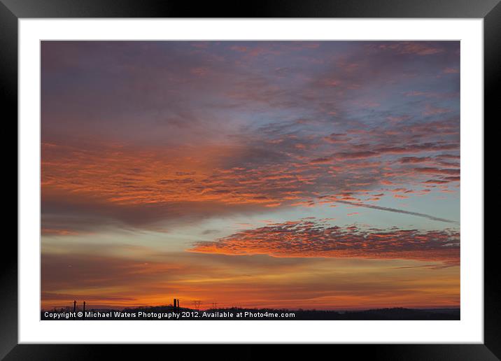 Final 2012 Sunrise Framed Mounted Print by Michael Waters Photography