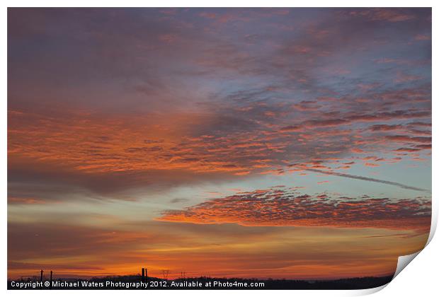 Final 2012 Sunrise Print by Michael Waters Photography