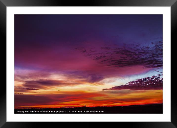 Year End Sunrise Framed Mounted Print by Michael Waters Photography