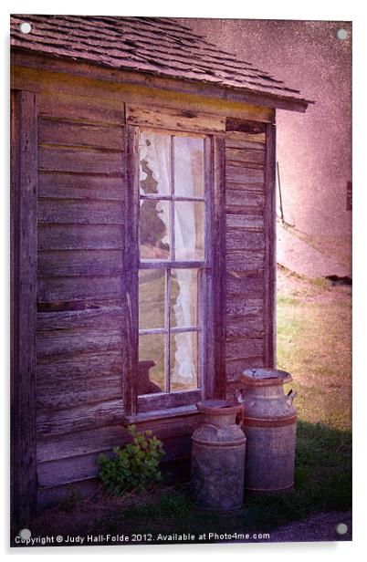 Purple Haze on the Prairie Acrylic by Judy Hall-Folde