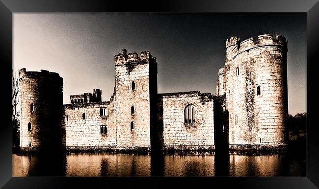 Spooky Castle Framed Print by steve weston