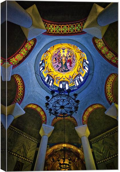 The baptistery of Lydia Canvas Print by meirion matthias