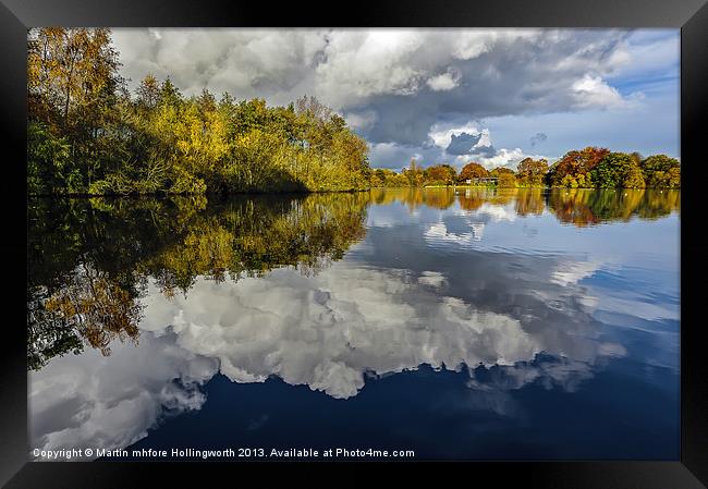 Willow Pits, Cloudy Reflections Framed Print by mhfore Photography