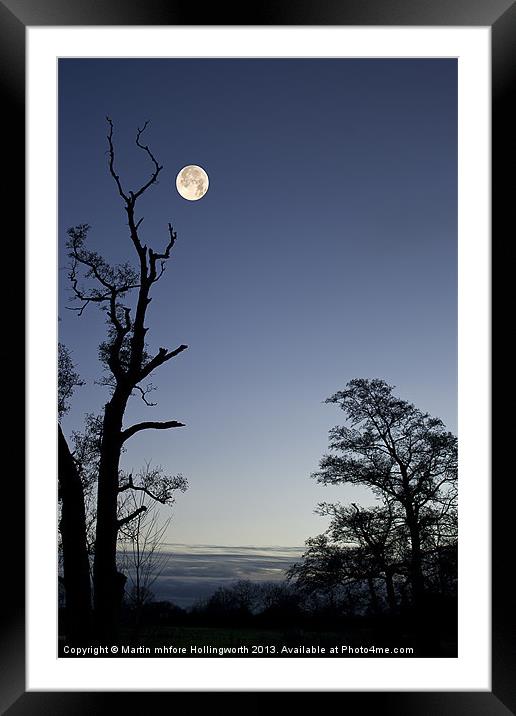 Autumn Moon Framed Mounted Print by mhfore Photography