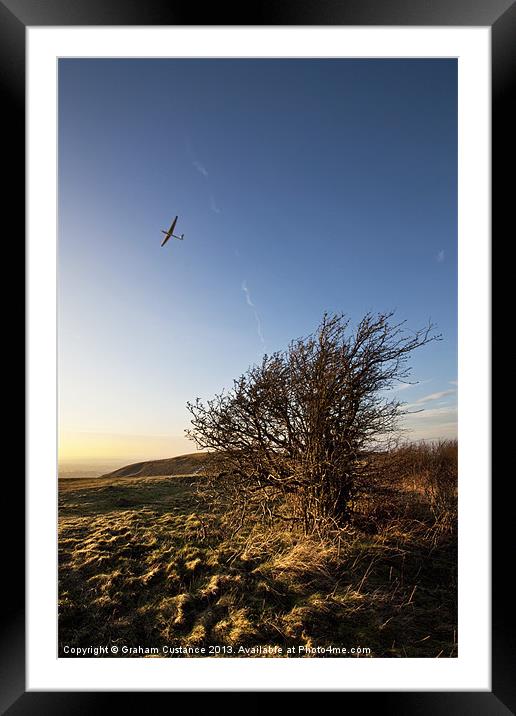 Gliding Framed Mounted Print by Graham Custance