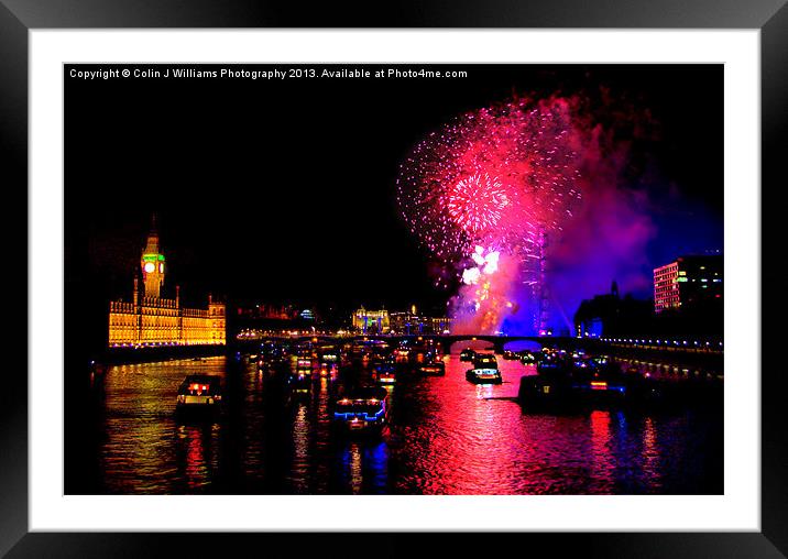Goodbye 2012 From London 2 Framed Mounted Print by Colin Williams Photography
