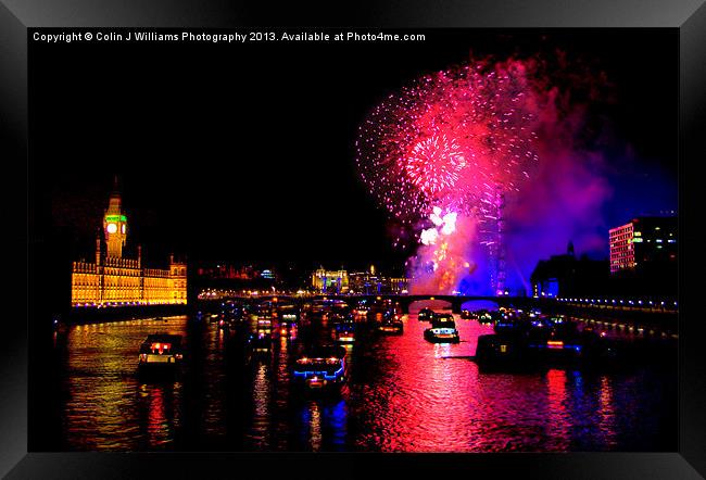 Goodbye 2012 From London 2 Framed Print by Colin Williams Photography