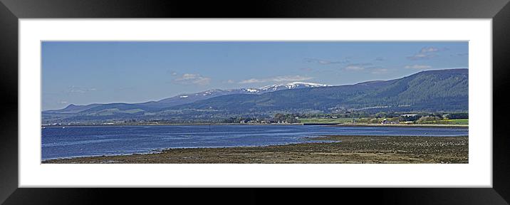 Snow on the mountains Framed Mounted Print by Jenny Brogden