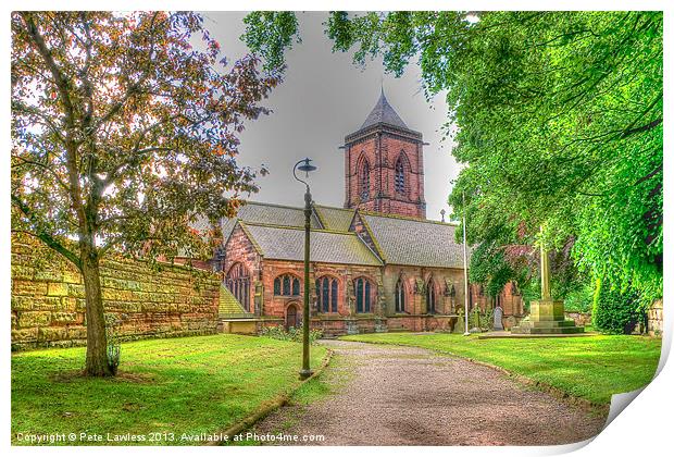 St Helens Church Print by Pete Lawless