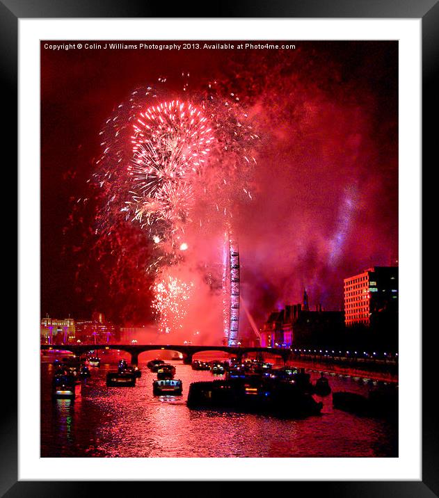 Goodbye 2012 From London 3 Framed Mounted Print by Colin Williams Photography