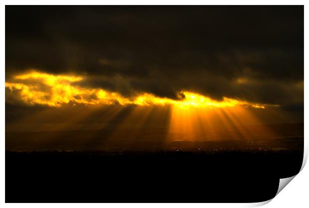 Golden Otley Print by Maria Tzamtzi Photography