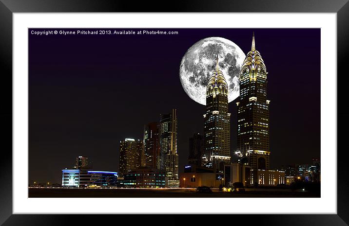 Bad Moon Rising Framed Mounted Print by Glynne Pritchard