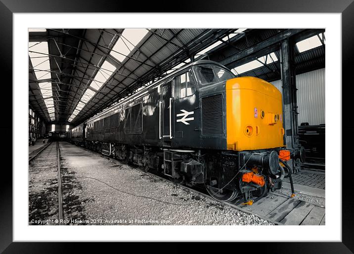 The BR class 45 Framed Mounted Print by Rob Hawkins