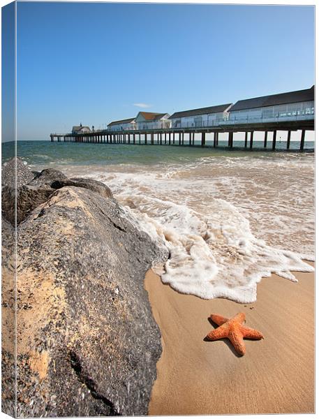 Southwold Star Canvas Print by Mike Sherman Photog