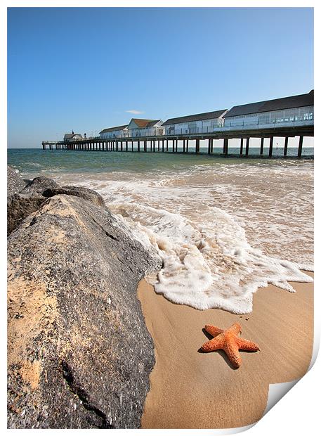Southwold Star Print by Mike Sherman Photog