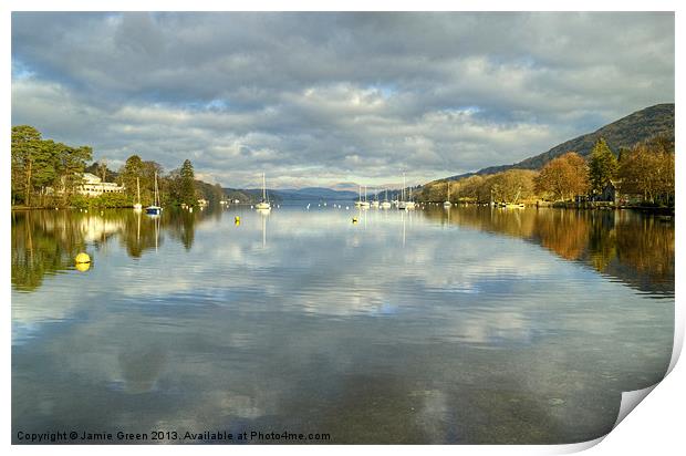 Windermere Views Print by Jamie Green