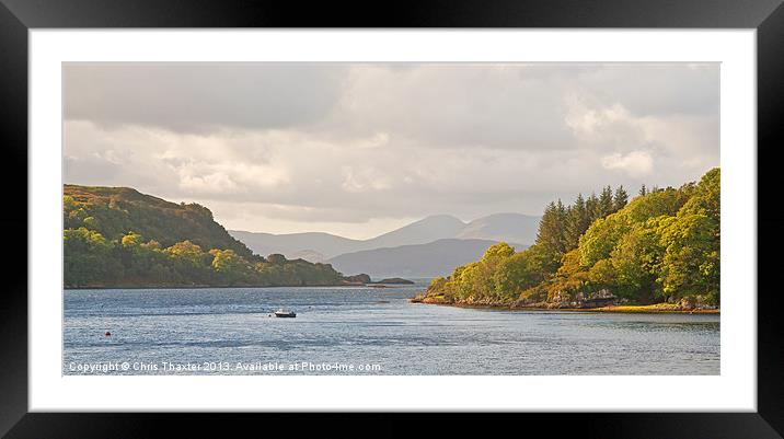 Looking to the Isle of Mull 2 Framed Mounted Print by Chris Thaxter