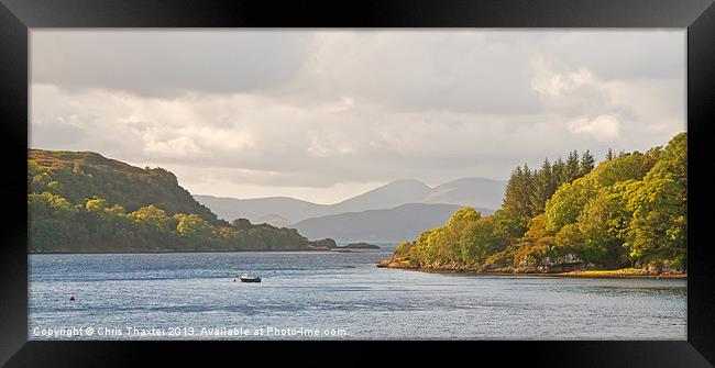 Looking to the Isle of Mull 2 Framed Print by Chris Thaxter