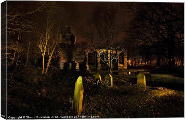 St Catherines Chapel Ruins Canvas Print by Shaun Dickinson