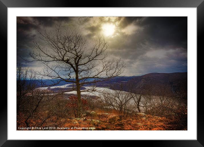 View From A Hilltop Framed Mounted Print by Chris Lord
