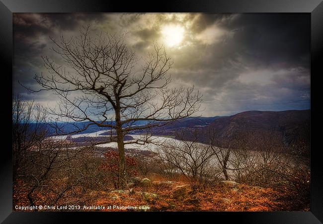 View From A Hilltop Framed Print by Chris Lord