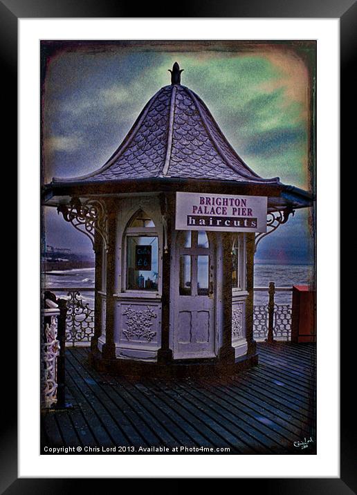 Palace Pier Haircuts Framed Mounted Print by Chris Lord