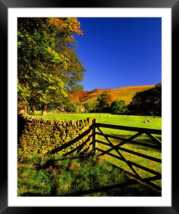 Countryside Near Edale Framed Mounted Print by Darren Galpin