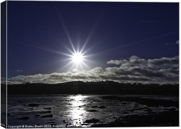 Sunburst at Blackness Beach Canvas Print by Buster Brown