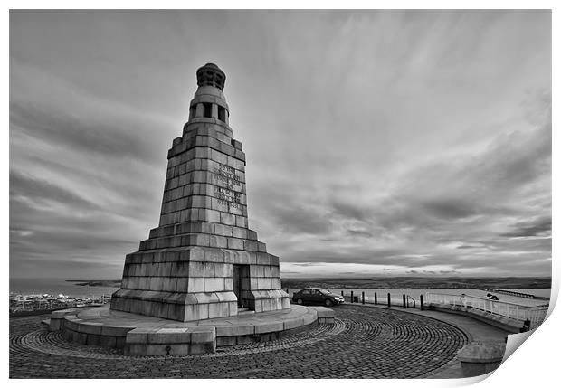 Dundee Law War Memorial Print by Buster Brown