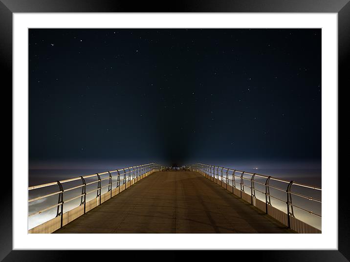 Saltburn Pier Perspective Framed Mounted Print by Paul Appleby