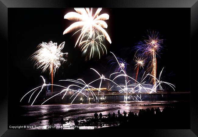 Cromer Fireworks 3 Framed Print by Mark Bunning