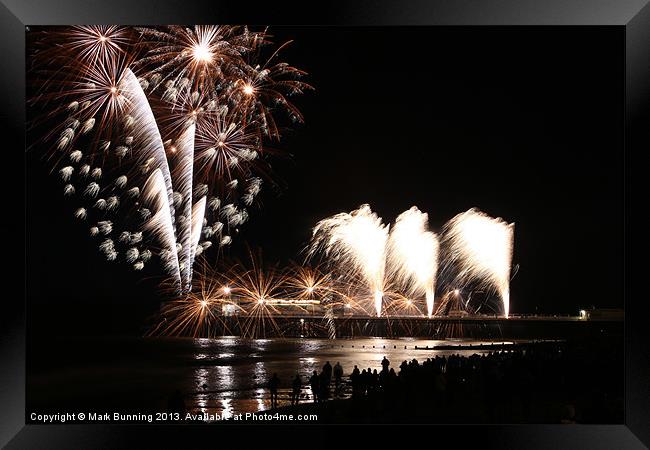 Cromer Fireworks 6 Framed Print by Mark Bunning