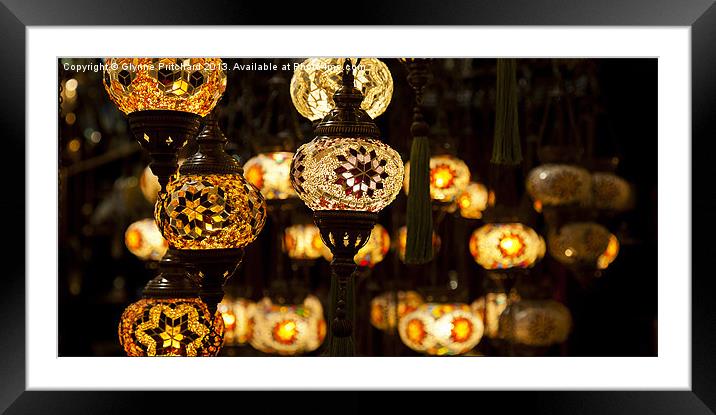 Oriental Lamps Framed Mounted Print by Glynne Pritchard