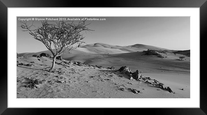Desert Highway Framed Mounted Print by Glynne Pritchard
