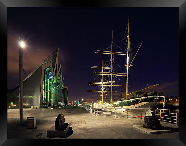 Glasgow Riverside Framed Print by Grant Glendinning