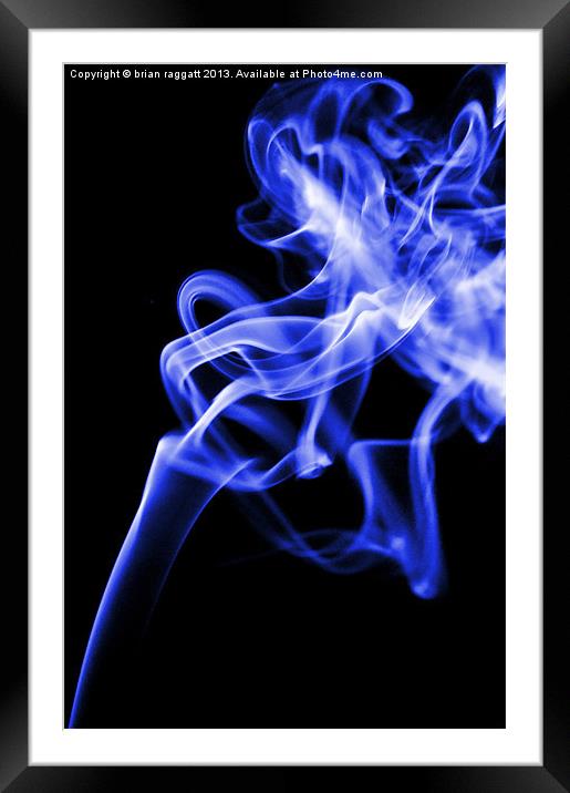Simply Smoke 2 Framed Mounted Print by Brian  Raggatt
