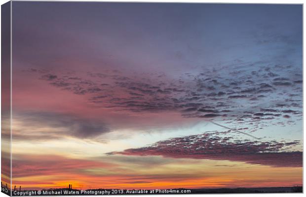 End of 2012 Sunrise Canvas Print by Michael Waters Photography