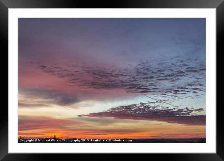 End of 2012 Sunrise Framed Mounted Print by Michael Waters Photography