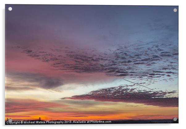 End of 2012 Sunrise Acrylic by Michael Waters Photography