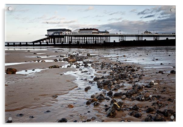 Winters Day on Cromer Beach Acrylic by Paul Macro