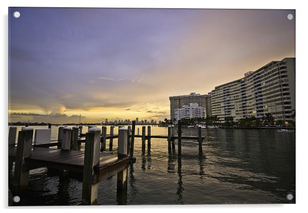 Miami View Acrylic by Kieran Brimson
