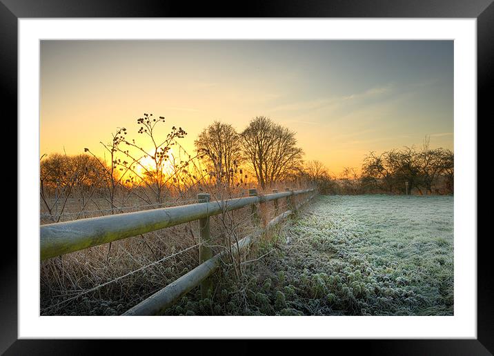 Eye -Bridge Frost Framed Mounted Print by Andrew Bannister