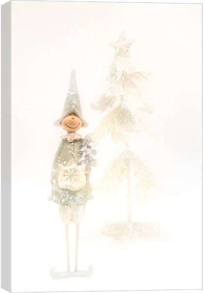 Christmas Elf Canvas Print by Ann Garrett