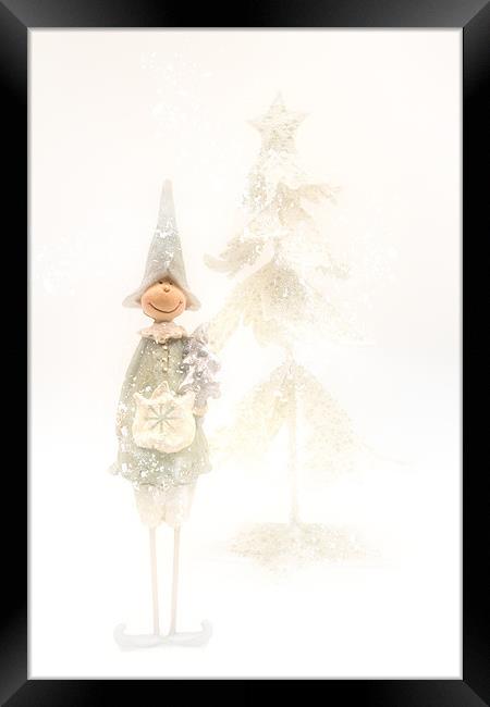Christmas Elf Framed Print by Ann Garrett