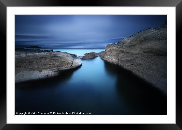 Blue Lagoon Framed Mounted Print by Keith Thorburn EFIAP/b