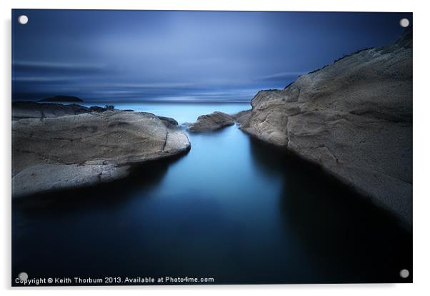 Blue Lagoon Acrylic by Keith Thorburn EFIAP/b