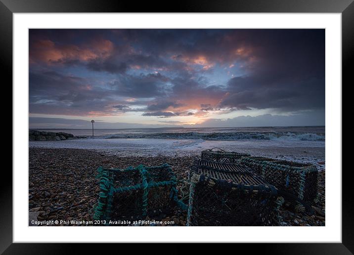 Avon Beach Sunrise Framed Mounted Print by Phil Wareham