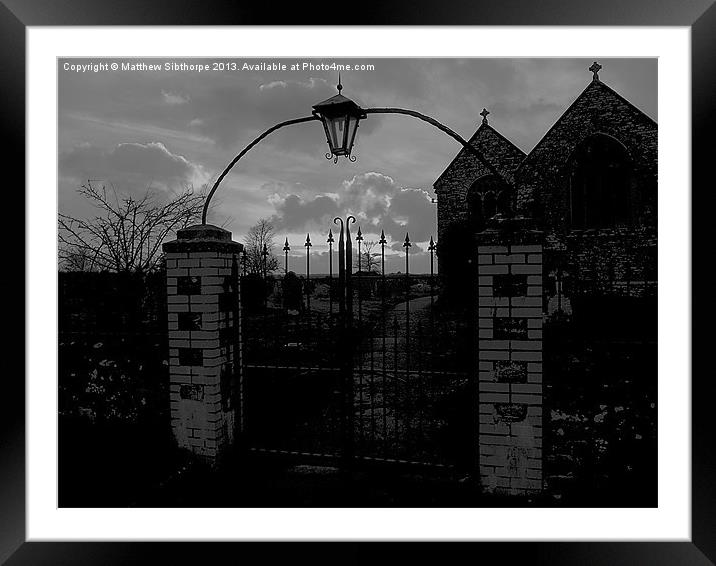 Meet Me at the Cemetery Gates Framed Mounted Print by Bristol Canvas by Matt Sibtho