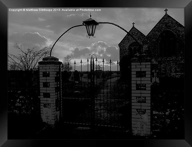 Meet Me at the Cemetery Gates Framed Print by Bristol Canvas by Matt Sibtho